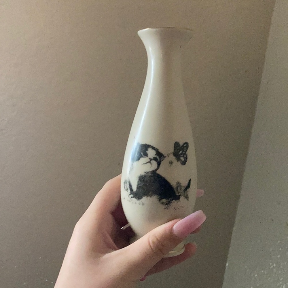 🐈‍⬛Kitty 🐈‍⬛ cat vase🏺